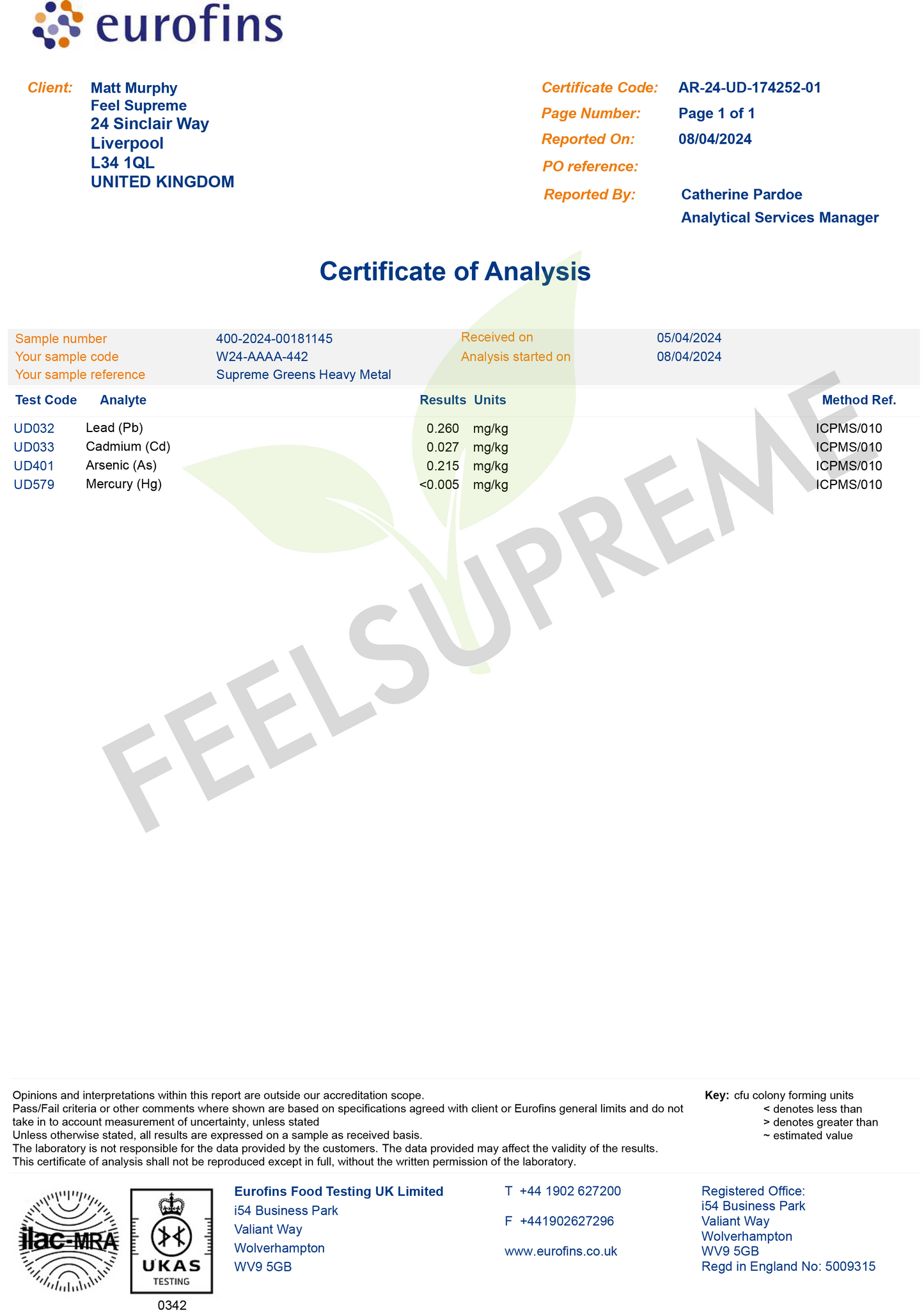 Feel Supreme Greens & Mushroom Superfood Blend 300g