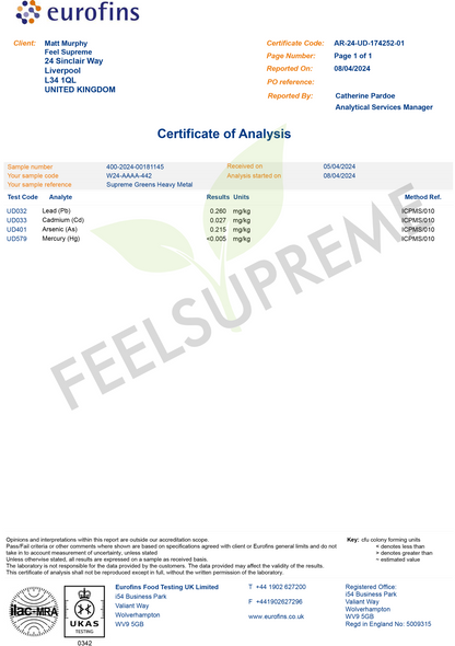 Feel Supreme Greens & Mushroom Superfood Blend 300g