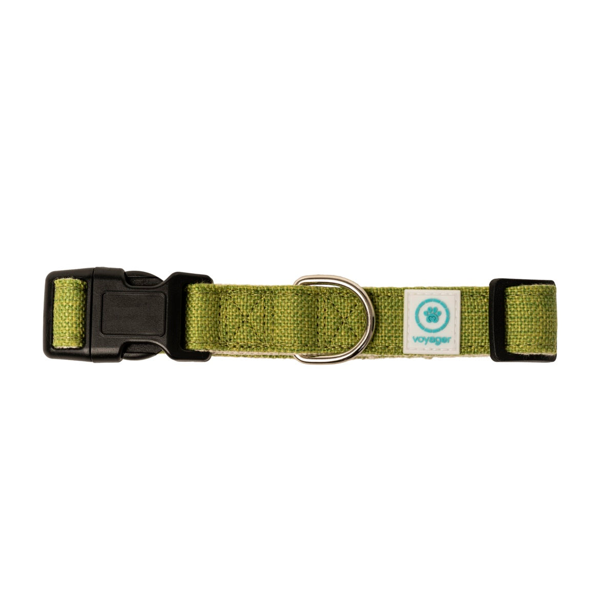 Voyager Hemp Dog Collar - Green