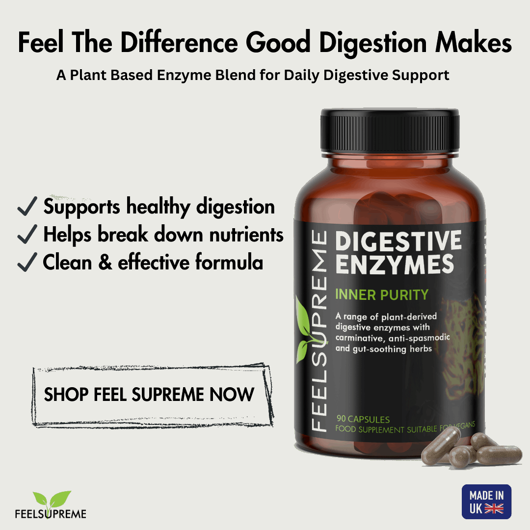 Feel Supreme Vegan Digestive Enzymes Capsules