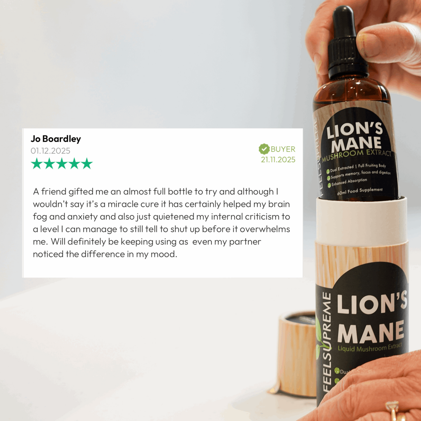 Feel Supreme Lion's Mane Mushroom Extract 60ml