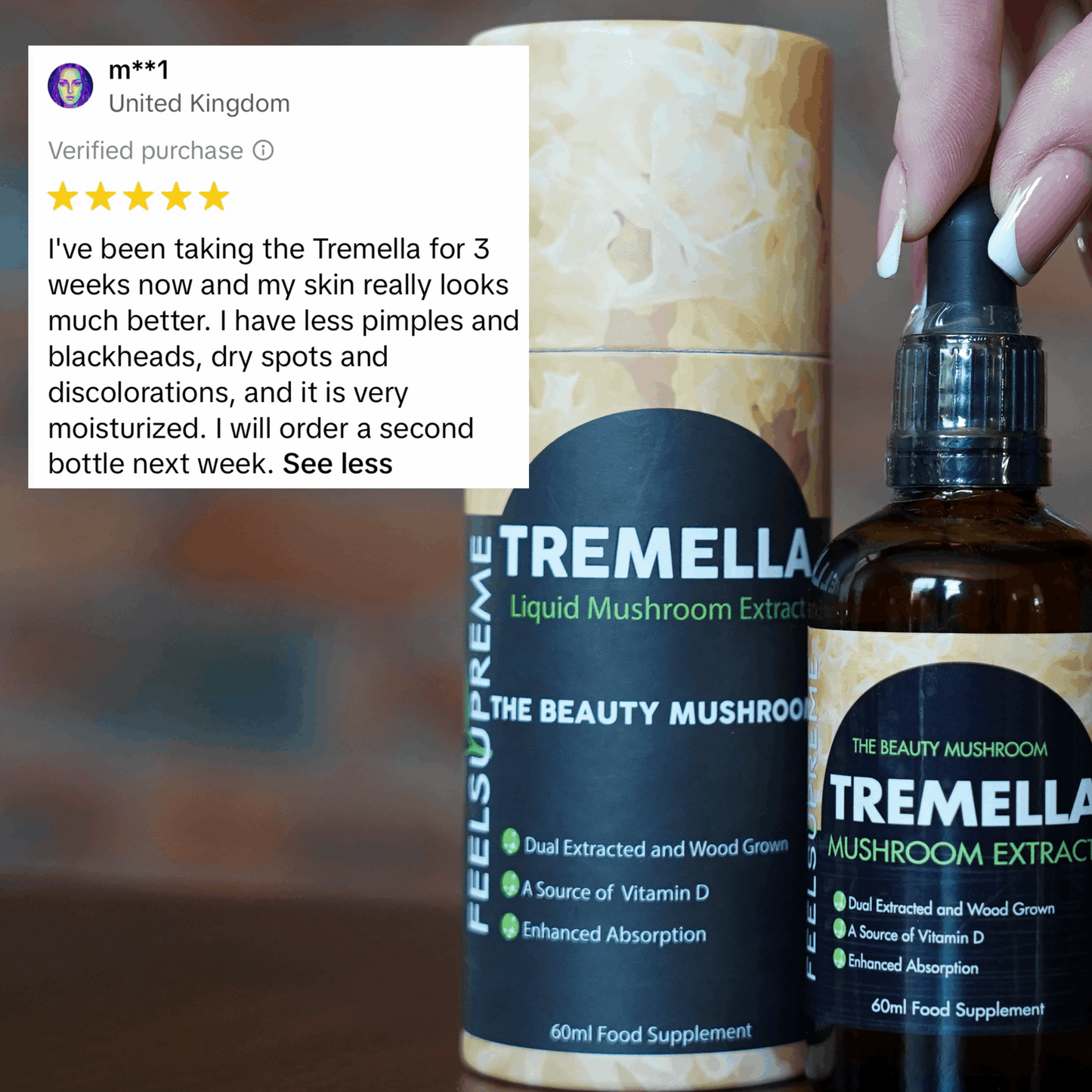 Feel Supreme Tremella Mushroom Extract 60ml