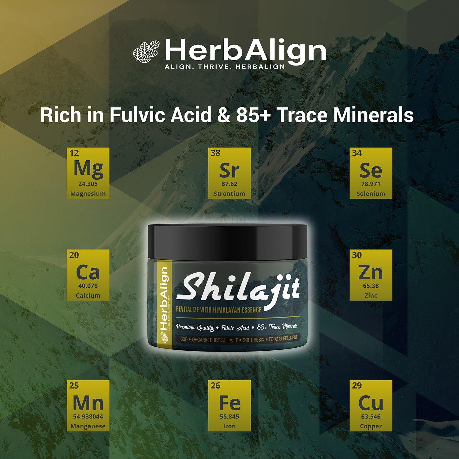 Herbalign Organic Shilajit Resin