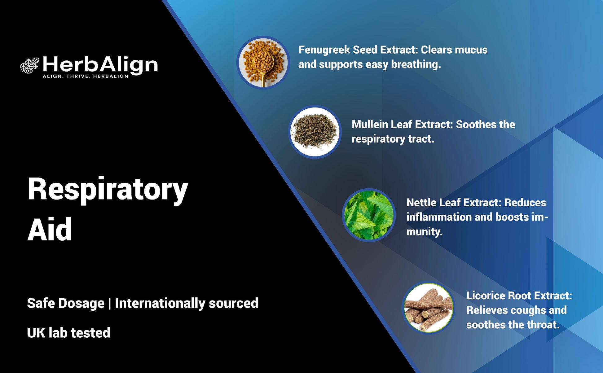 Herbalign Respiratory Support Capsules with Mullein