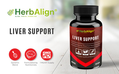 Herbalign Liver Support Capsules with Milk Thistle