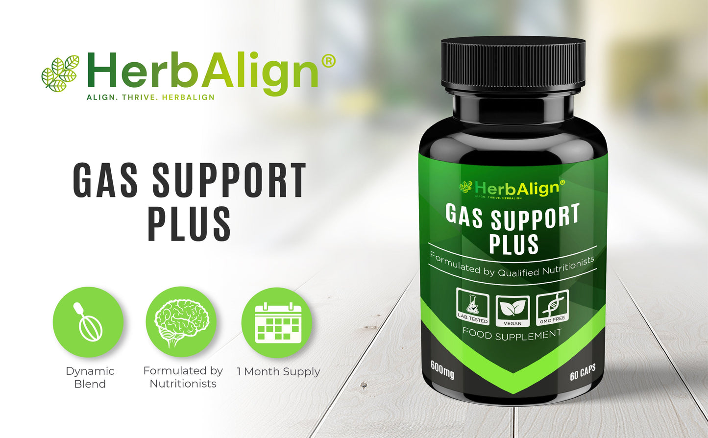 Herbalign Gas Support Plus Capsules