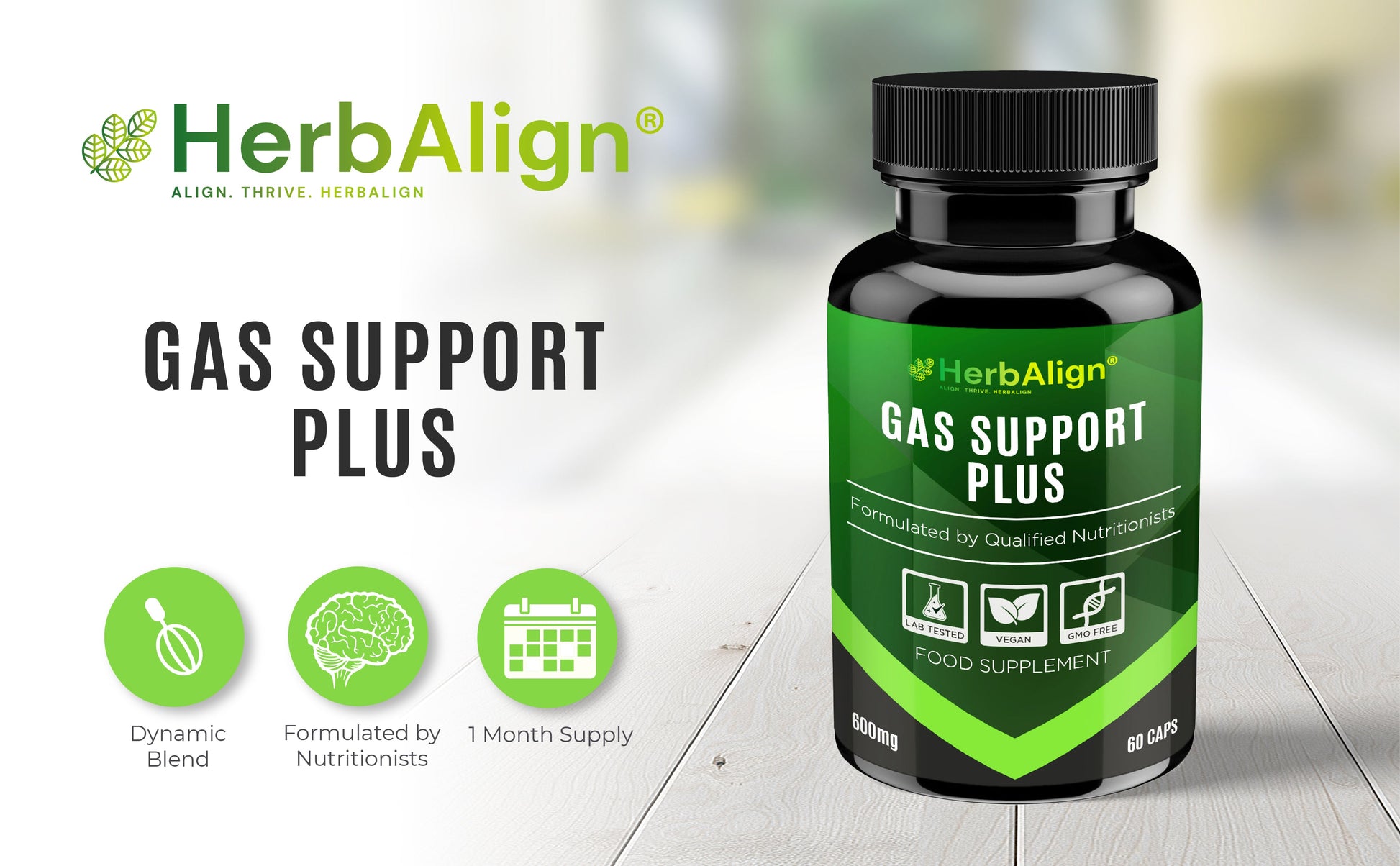Herbalign Gas Support Plus Capsules