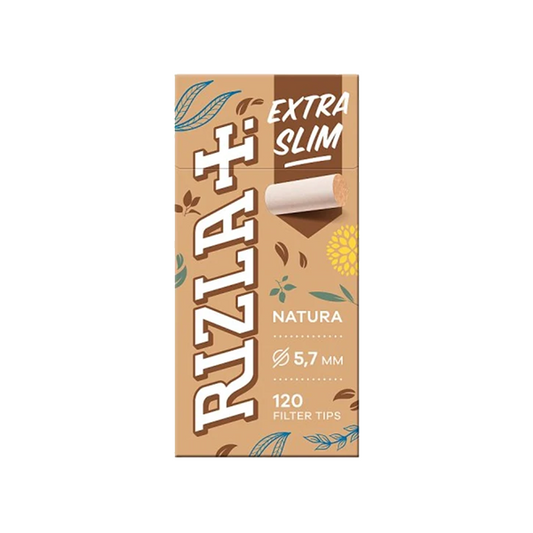 Rizla Natura 5.7mm Extra Slim Filter Tips - 20 Packs | The CBD Hut