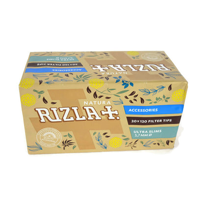 Rizla Natura 5.7mm Ultra Slim Filter Tips - 20 Packs