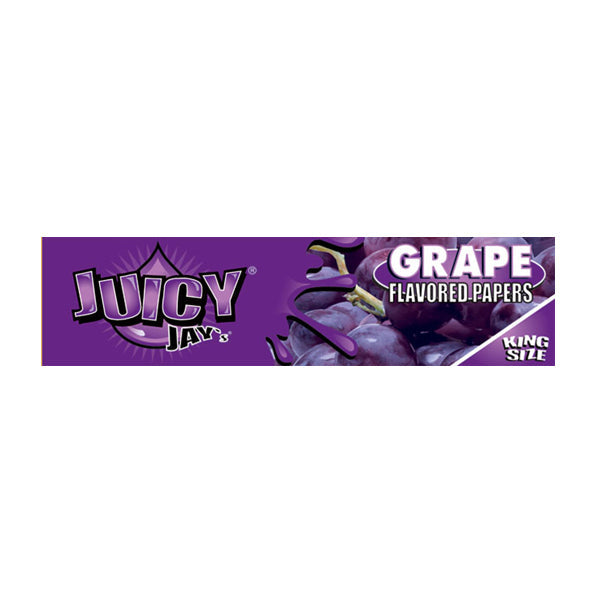 24 Juicy Jay King Size Flavoured Slim Rolling Paper - Full Box | The CBD Hut