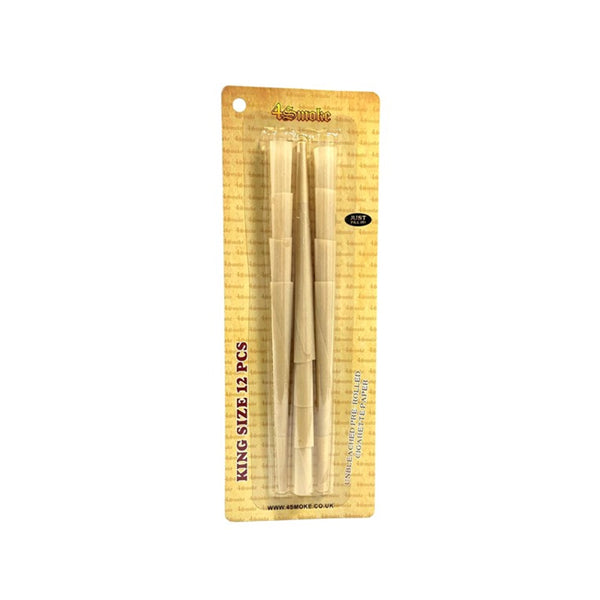 4Smoke Organic King Size Pre-rolled Rolling Papers - 12 Pack | The CBD Hut