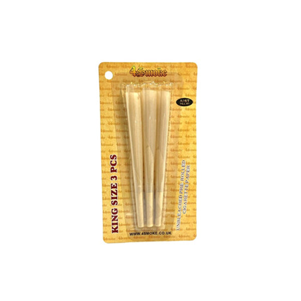 4Smoke Organic King Size Pre-rolled Rolling Papers - 3 Pack | The CBD Hut