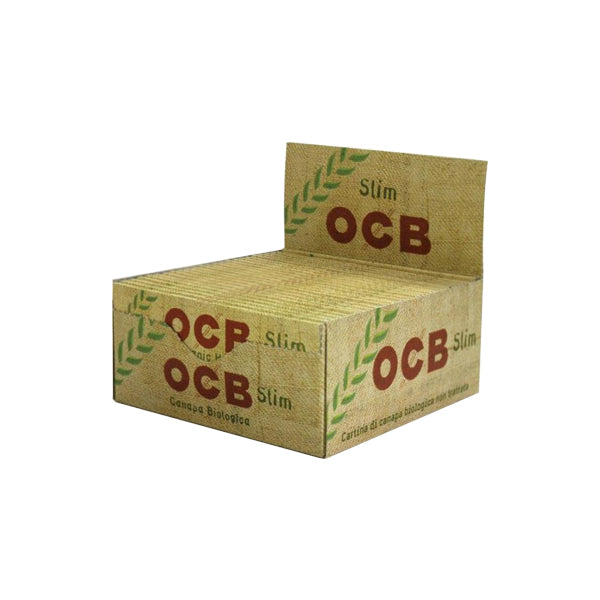 OCB Organic Hemp King Size Slim Rolling Papers - 50 Packs | The CBD Hut