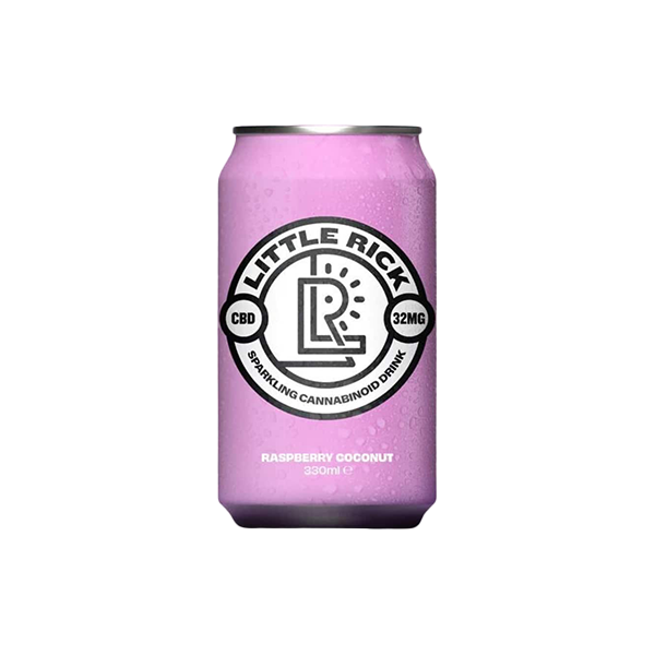 Little Rick 32mg CBD Raspberry Coconut Sparkling Drink - 330ml - 12 Pack | The CBD Hut