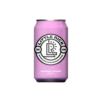 Little Rick 32mg CBD Raspberry Coconut Sparkling Drink - 330ml - 12 Pack | The CBD Hut