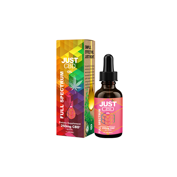 Just CBD 250mg Full Spectrum Oil Tincture - 30ml | The CBD Hut