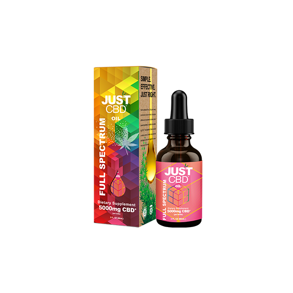 Just CBD 5000mg Full Spectrum Oil Tincture - 30ml | The CBD Hut