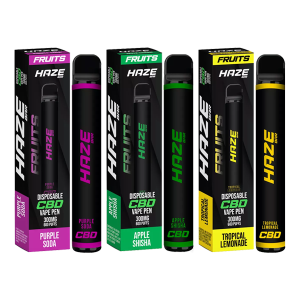 Haze Bar Fruits 300mg CBD Disposable Vape - 600 Puffs | The CBD Hut