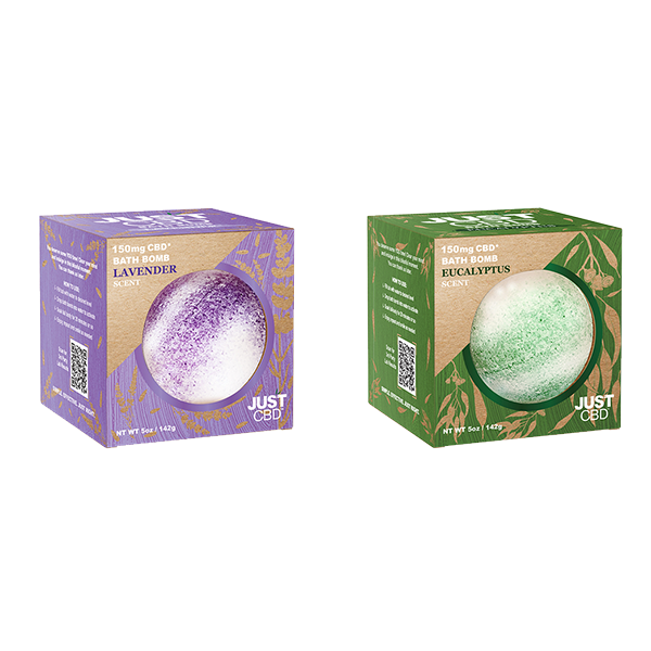 Just CBD 150mg Scented Bath Bombs - 142g | The CBD Hut