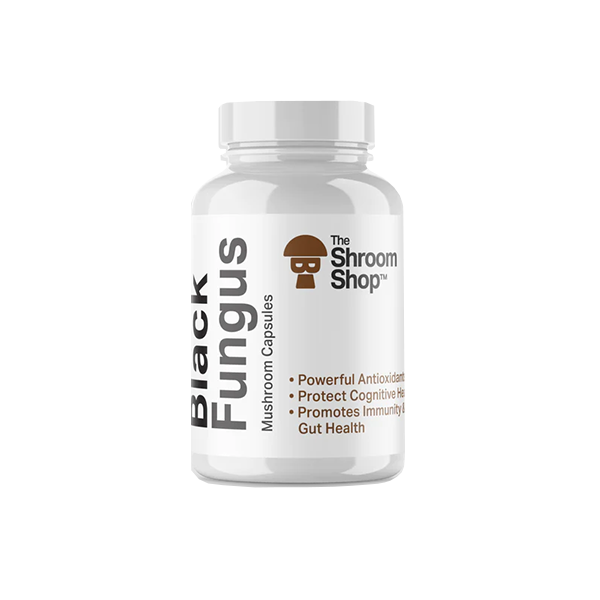 The Shroom Shop 45000mg Black Fungus Mushroom Capsules - 90 Caps | The CBD Hut