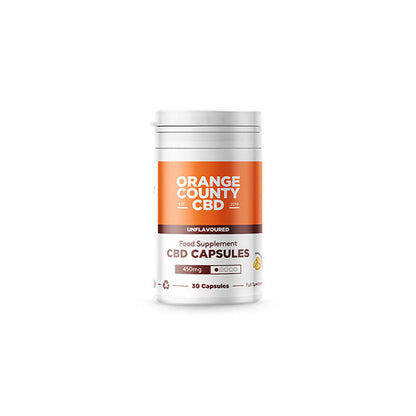 Orange County 450mg Full Spectrum CBD Capsules - 30 Caps | The CBD Hut