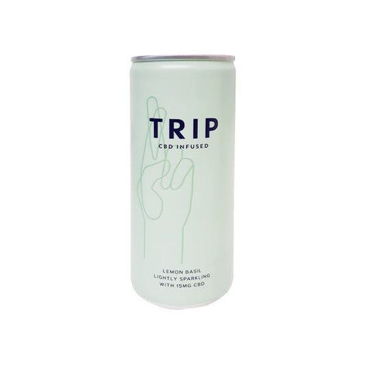 TRIP Lemon & Basil 15mg CBD-Infused Drink - 250ml - 24 Pack | The CBD Hut