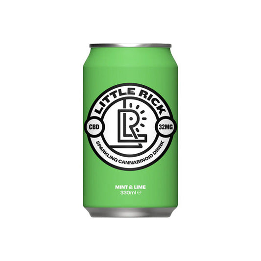 Little Rick 32mg CBD Mint & Lime Sparkling Drink - 330ml - 12 Pack | The CBD Hut