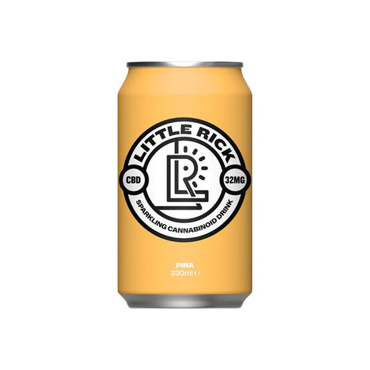 Little Rick 32mg CBD Pina Sparkling Drink - 330ml - 12 Pack | The CBD Hut