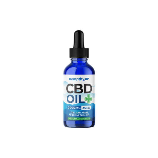Hempthy 2000mg CBD Oil Full Spectrum Natural - 30ml | The CBD Hut