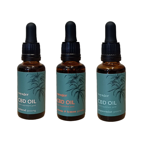 Voyager Flavoured 3000mg CBD MCT Oil - 30ml | The CBD Hut