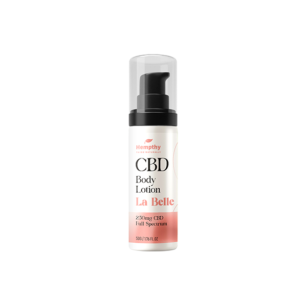 Hempthy La Belle 250mg CBD Body Lotion - 50g | The CBD Hut