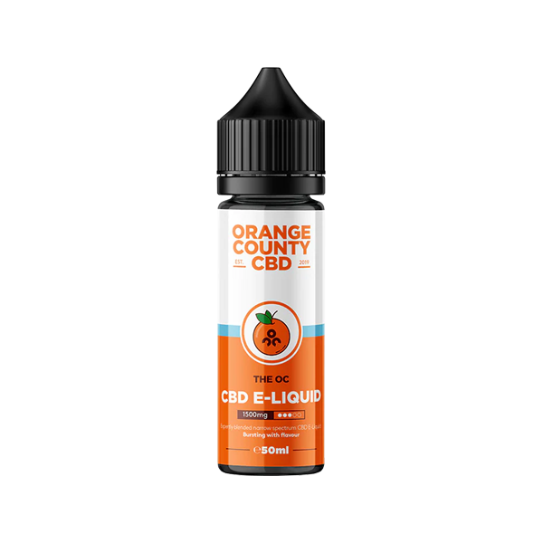 Orange County 1500mg Broad Spectrum CBD E-liquid - 50ml (50VG/50PG) | The CBD Hut