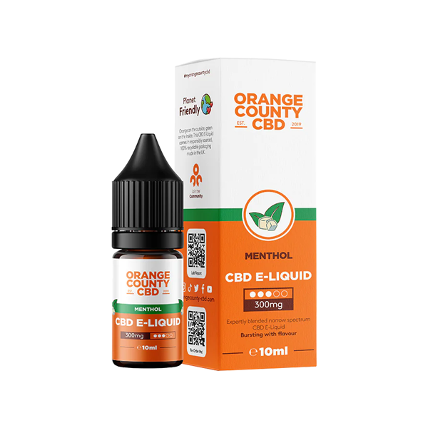 Orange County 300mg Broad Spectrum CBD E-liquid - 10ml (50VG/50PG) | The CBD Hut