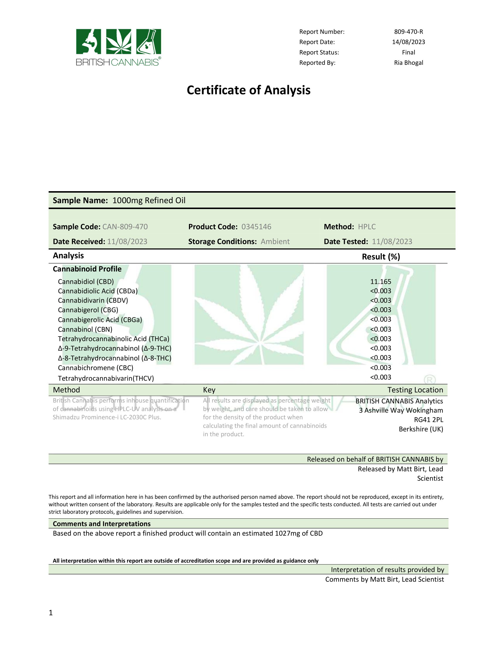 Hempura 1000mg Broad Spectrum CBD Oil Refined With Terpenes - 10ml | The CBD Hut
