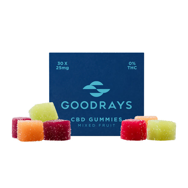 Goodrays 750mg CBD Mixed Gummies - 30 Pieces - The CBD Hut