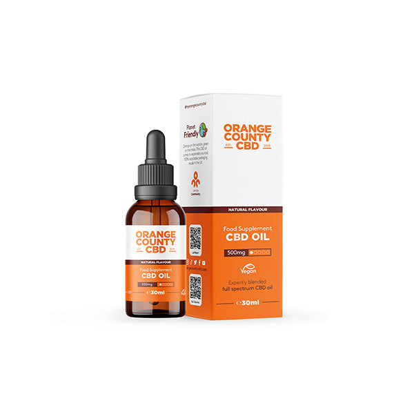 Orange County 500mg CBD MCT Oil - 30ml - Organic Coconut Oil | The CBD Hut