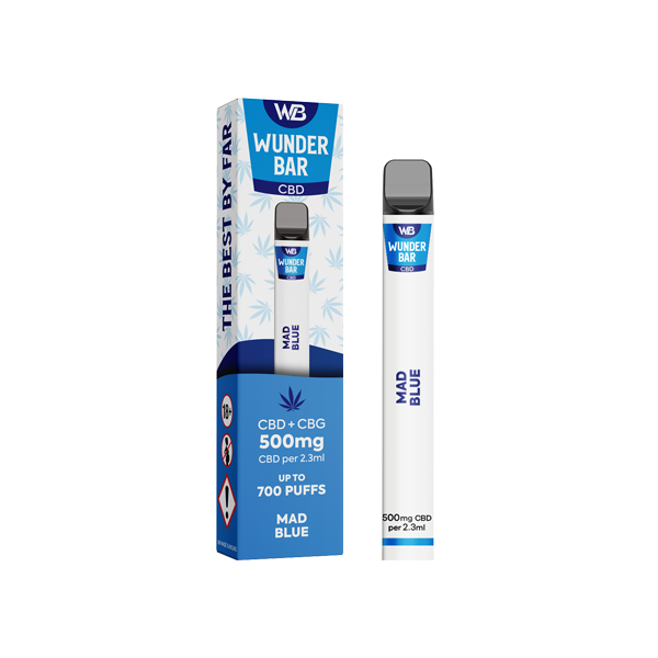 Wunderbar 500mg CBD + CBG Disposable Vape Device - 700 Puffs | The CBD Hut