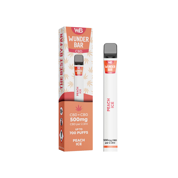 Wunderbar 500mg CBD + CBG Disposable Vape Device - 700 Puffs | The CBD Hut