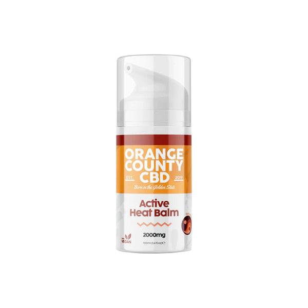 Orange County 2000mg CBD Active Heat Balm - 100ml | The CBD Hut