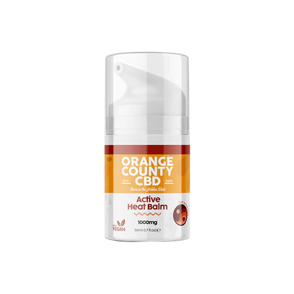 Orange County 1000mg CBD Active Heat Balm - 50ml | The CBD Hut
