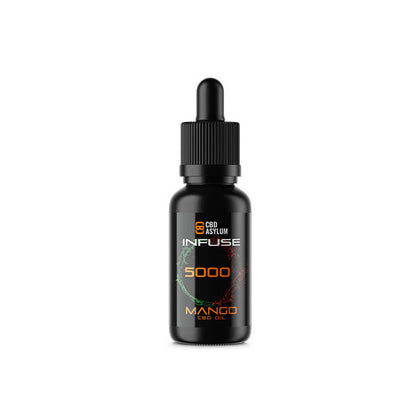CBD Asylum Mango Infused 5000mg CBD Oil - 30ml (BUY 1 GET 2 FREE) | The CBD Hut