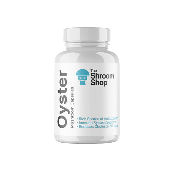 The Shroom Shop 45000mg Oyster Mushroom Capsules - 90 Caps | The CBD Hut