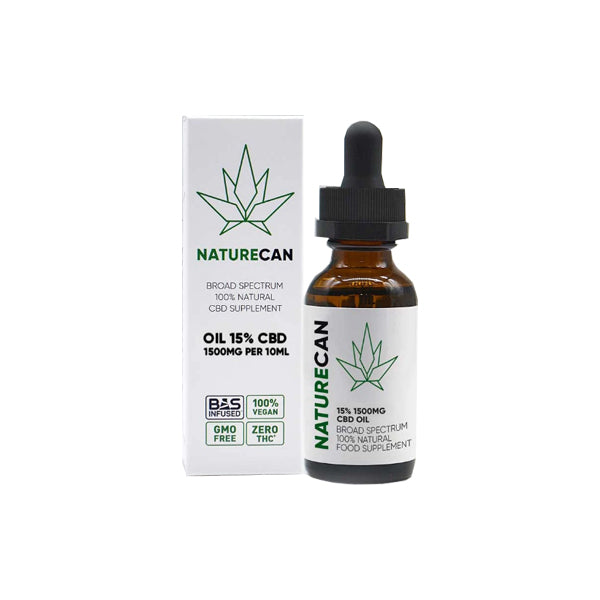 Naturecan 15% 1500mg Broad Spectrum CBD MCT Oil - 10ml | The CBD Hut