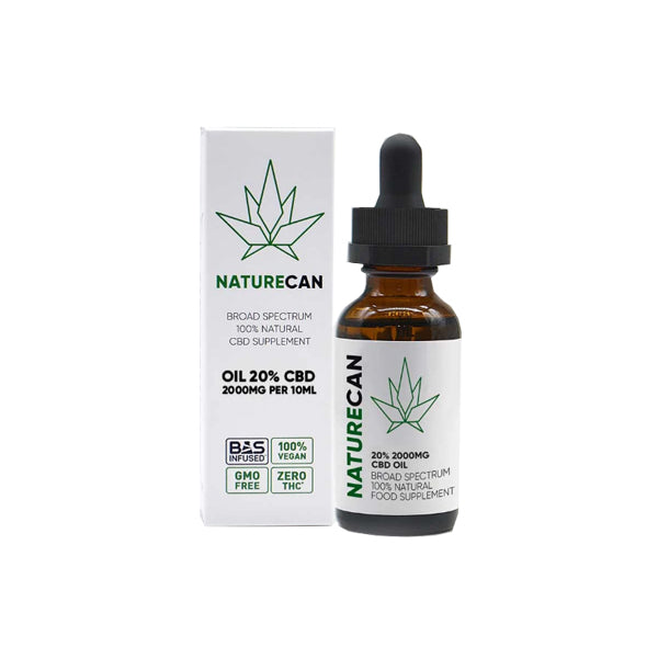 Naturecan 20% 2000mg Broad Spectrum CBD MCT Oil - 10ml | The CBD Hut