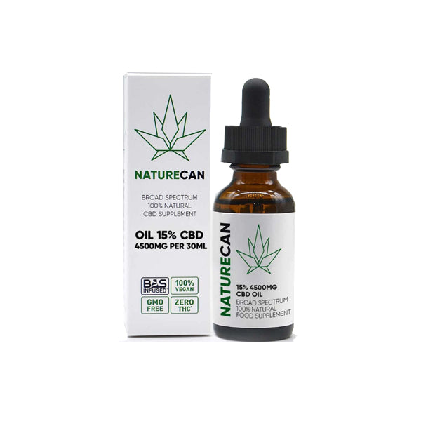 Naturecan 15% 4500mg Broad Spectrum CBD MCT Oil - 30ml | The CBD Hut