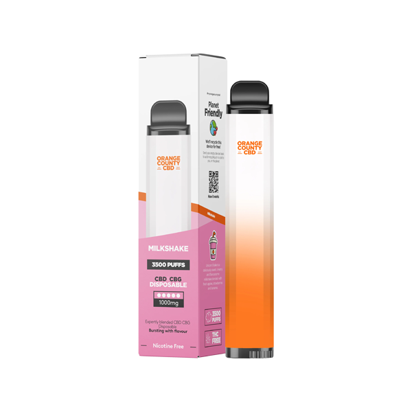 Orange County 1000mg CBD & CBG Disposable Vape - 3500 Puffs | The CBD Hut