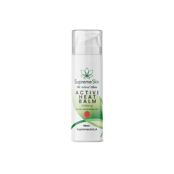 Supreme CBD 1000mg Broad Spectrum CBD Active Heat Balm - 50ml | The CBD Hut