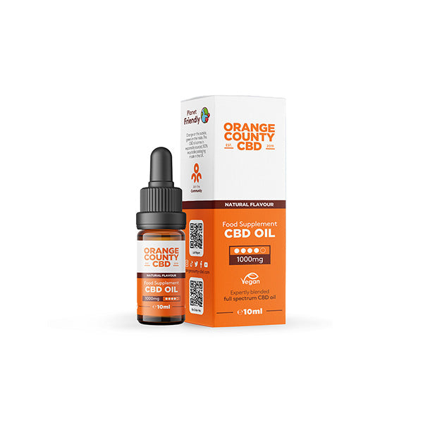 Orange County 1000mg Full Spectrum CBD Oil - 10ml | The CBD Hut