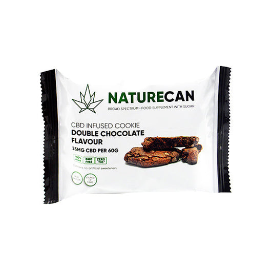 Naturecan 25mg CBD Double Chocolate Cookie - 60g | The CBD Hut