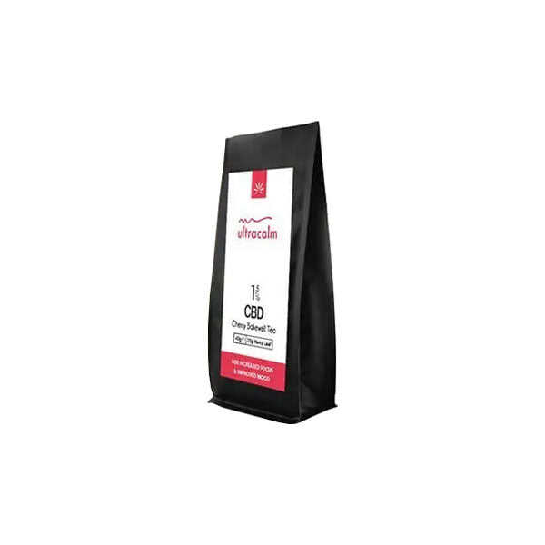 Ultracalm 1.5% CBD Cherry Bakewell Hemp Tea - 40g | The CBD Hut